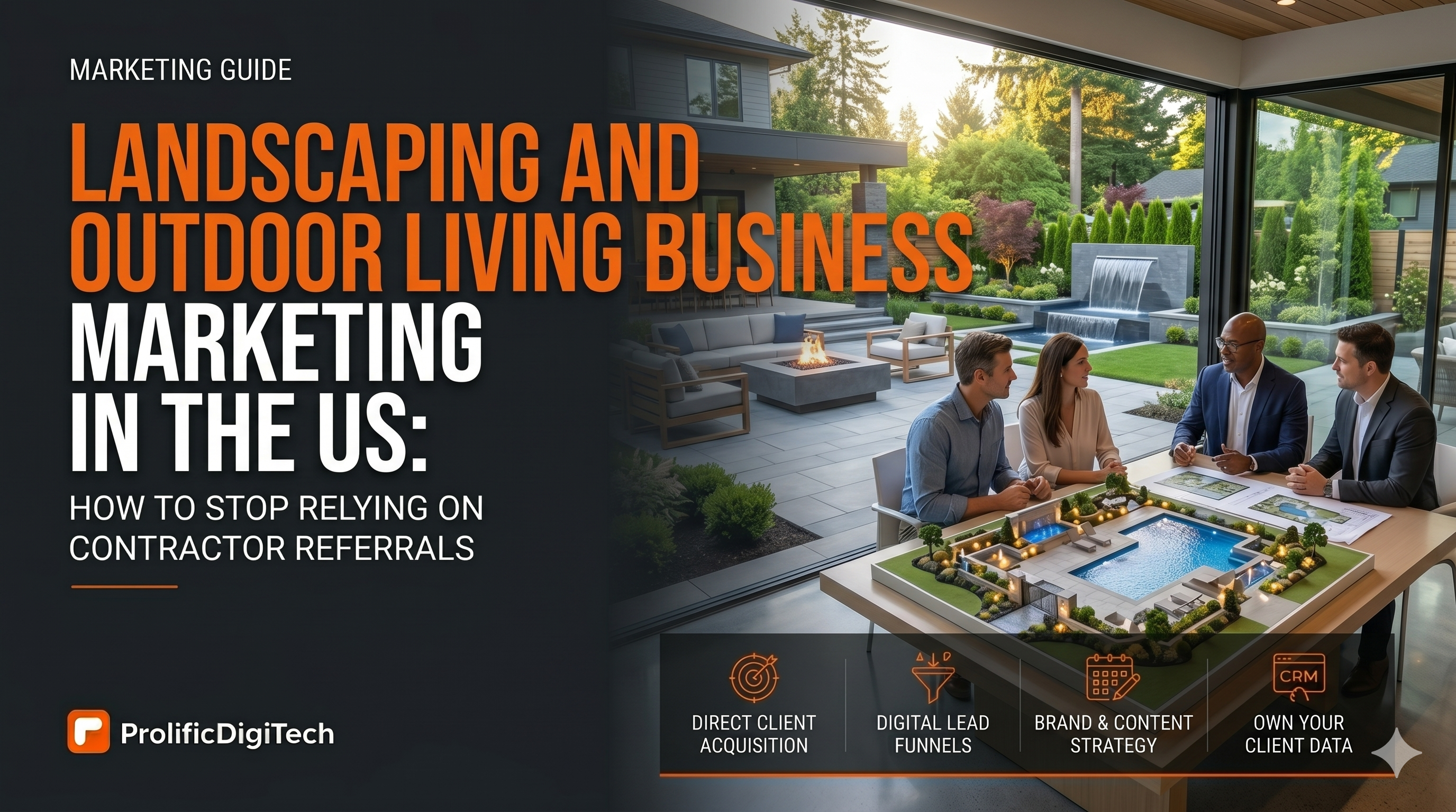 Landscaping and Outdoor Living Business Marketing in the US: How to Stop Relying on Contractor Referrals