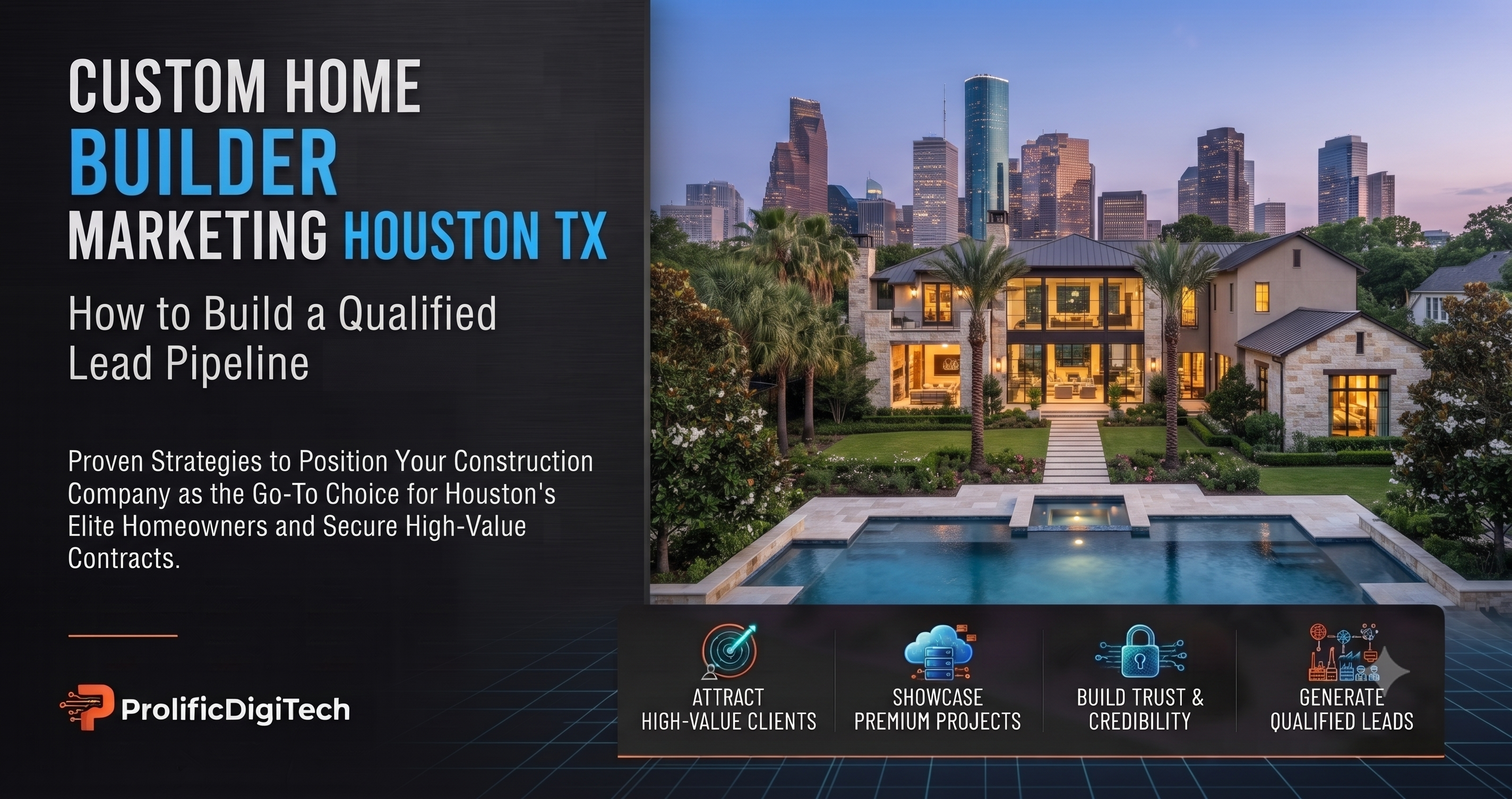 Custom Home Builder Marketing Houston TX — How to Build a Qualified Lead Pipeline