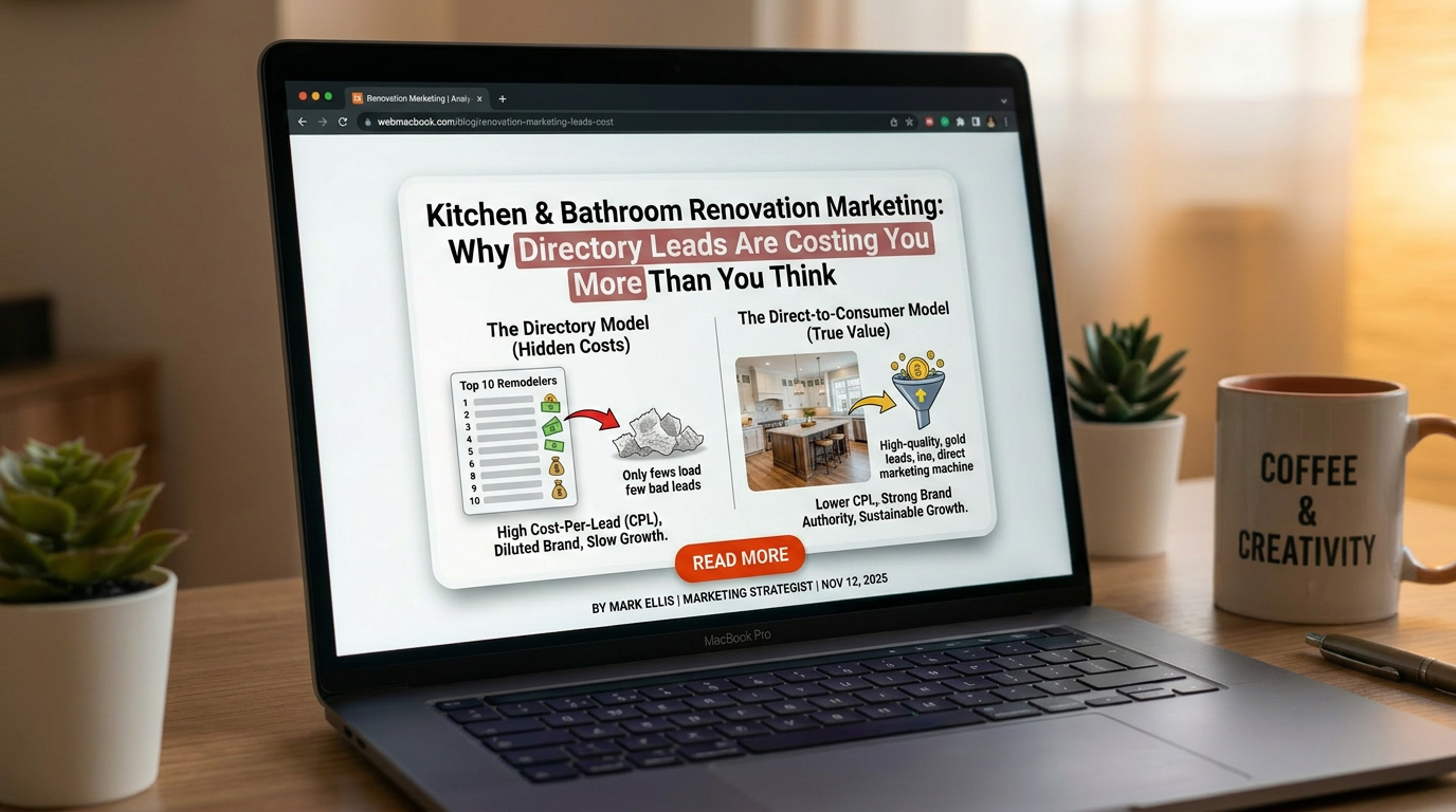 Kitchen & Bathroom Renovation Marketing: Why Directory Leads Are Costing You More Than You Think
