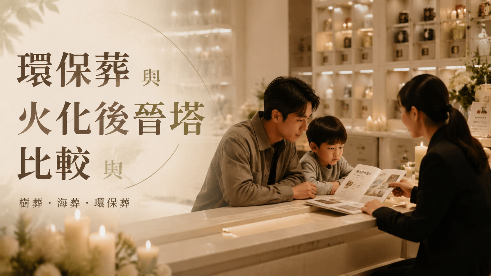 環保葬與火化後晉塔比較
