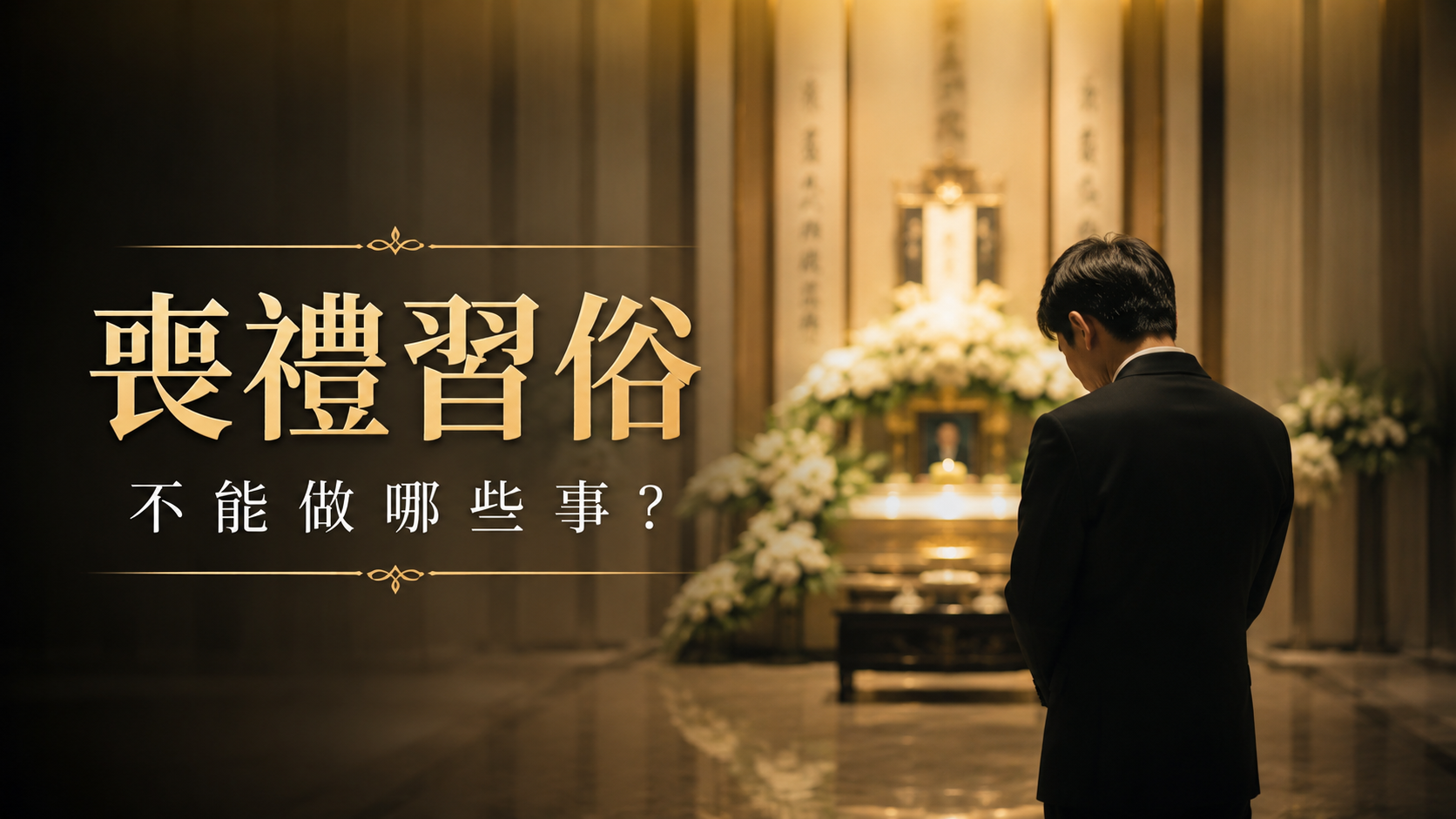 喪禮習俗不能做哪些事？