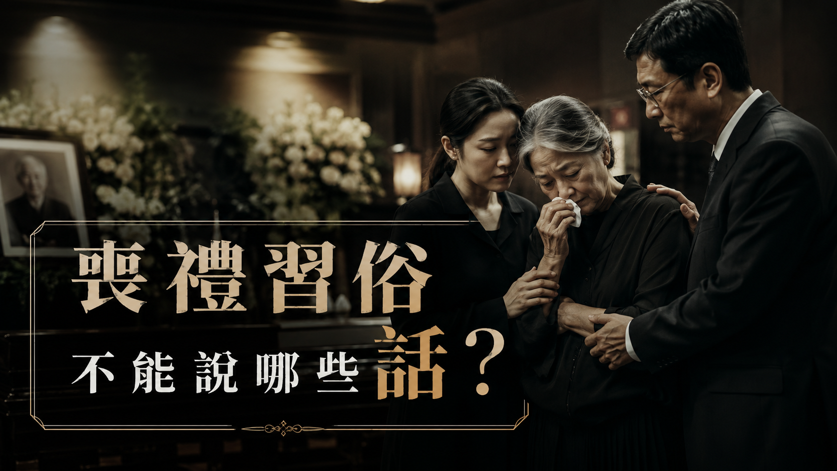 喪禮習俗不能說哪些話？