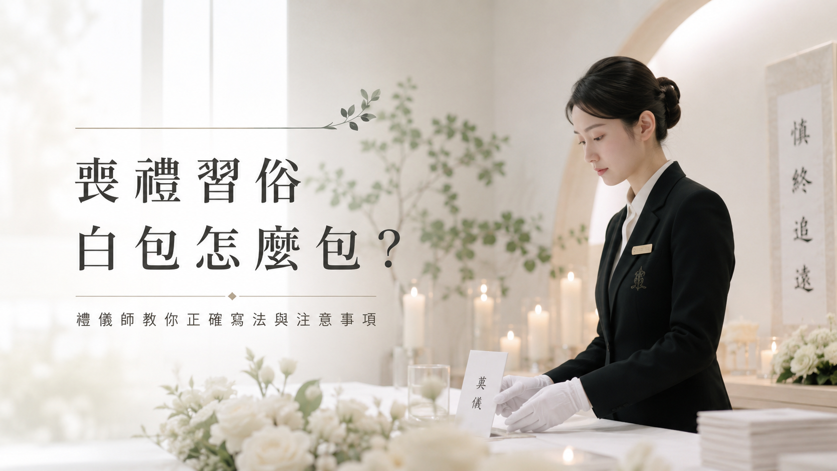 喪禮習俗白包怎麼包？