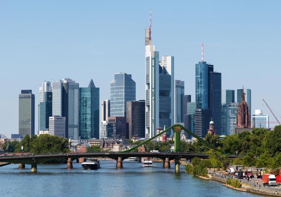 The Frankfurt am Main skyline, home city of the Grafling art collection and Salon Kennedy