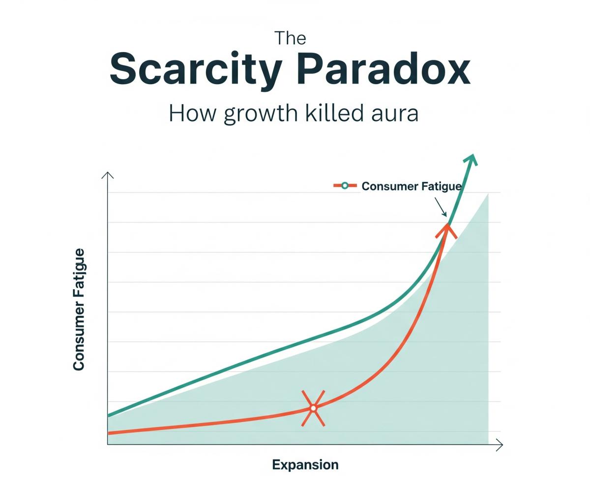 The Scarcity Paradox Visualized: As luxury brands prioritized