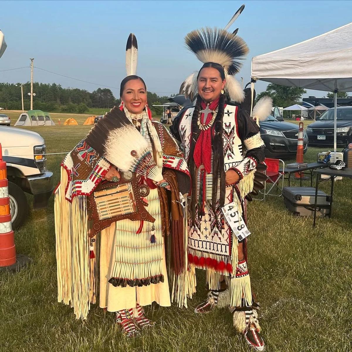 Seeing Jocy and Trae Little Sky in their traditional regalia really drives home the importance of their role as partners turned founders in the Design with Intent initiative. This is the living archive, the true source of luxury and meaning, that the collaboration seeks to protect and advance.