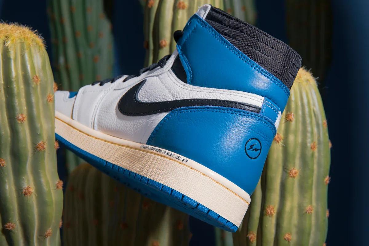  Travis Scott x Fragment Design x Air Jordan 1 High “Military Blue” 