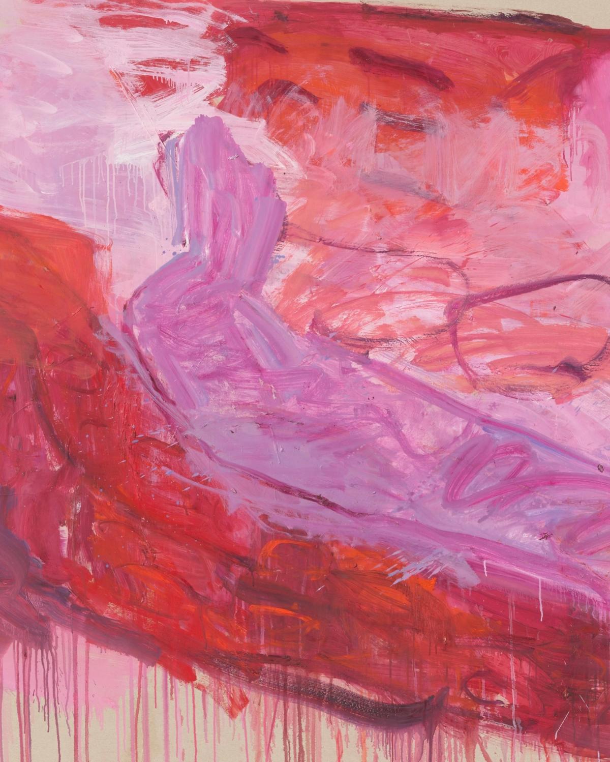 Helen Frankenthaler, Sudden Wave (1982). Staged against her concurrent major retrospective at the Kunstmuseum Basel, the work's $3 million market realization demonstrates how institutional validation directly acts as infrastructure for price.
