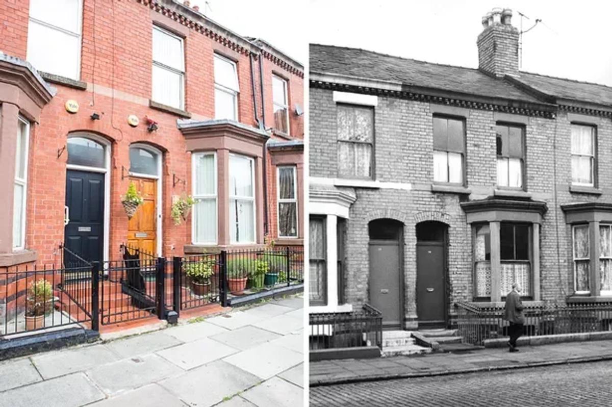  A visual testament to collective agency. On the right, the Granby Four Streets in decline, plagued by urban dereliction. On the left, the same streets after years of persistent community action, blooming with life and color, a true antidote to ephemeral value. 