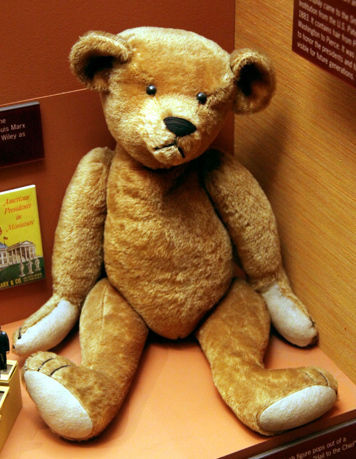 An early twentieth century teddy bear held in a museum collection.