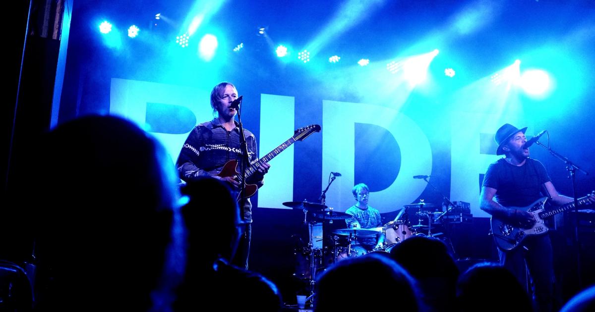 The band Ride performing live at Saint Andrews Hall, Detroit, 2015