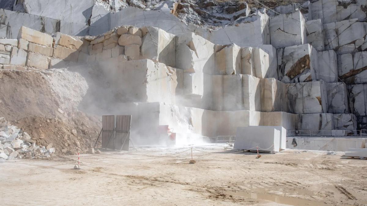 Marble as Infrastructural Capital. The vast, industrial scale of marble extraction, exemplified by quarries such as Carrara, positions the material as an inherently infrastructural capital asset. Its value is intrinsically linked to sophisticated extractive technologies and complex global logistics, stabilizing market confidence through its proven historical utility in reflecting entrenched power structures.