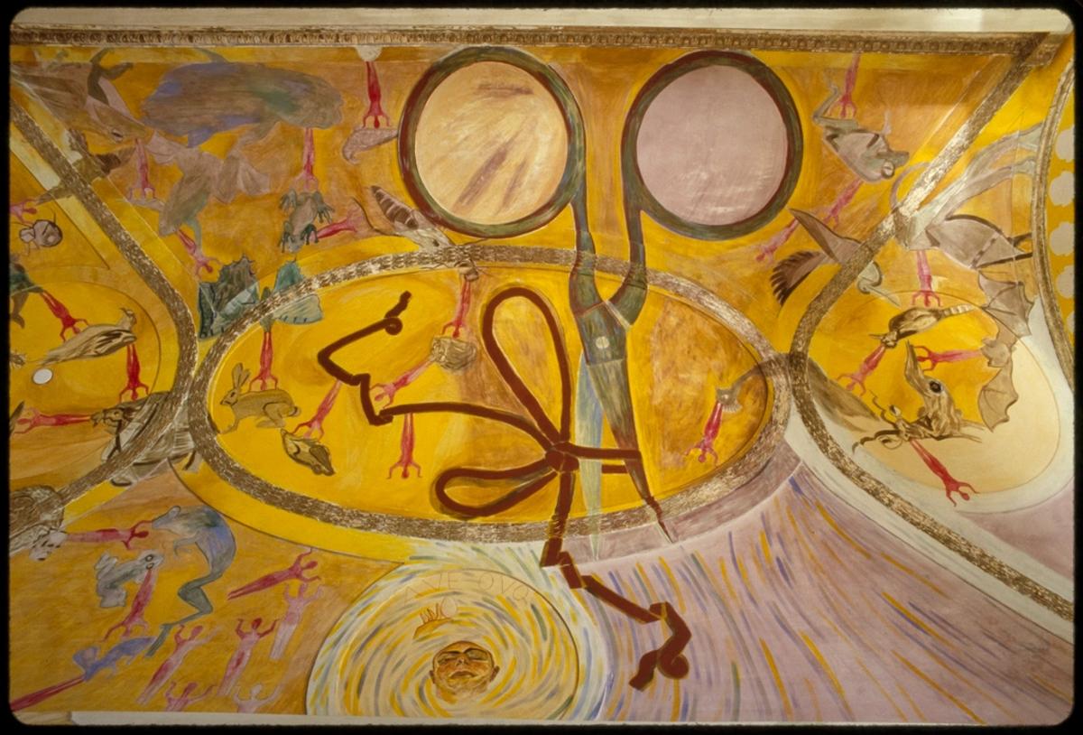 Francesco Clemente's Palladium fresco in New York City, 1985, a monumental large-scale interior mural