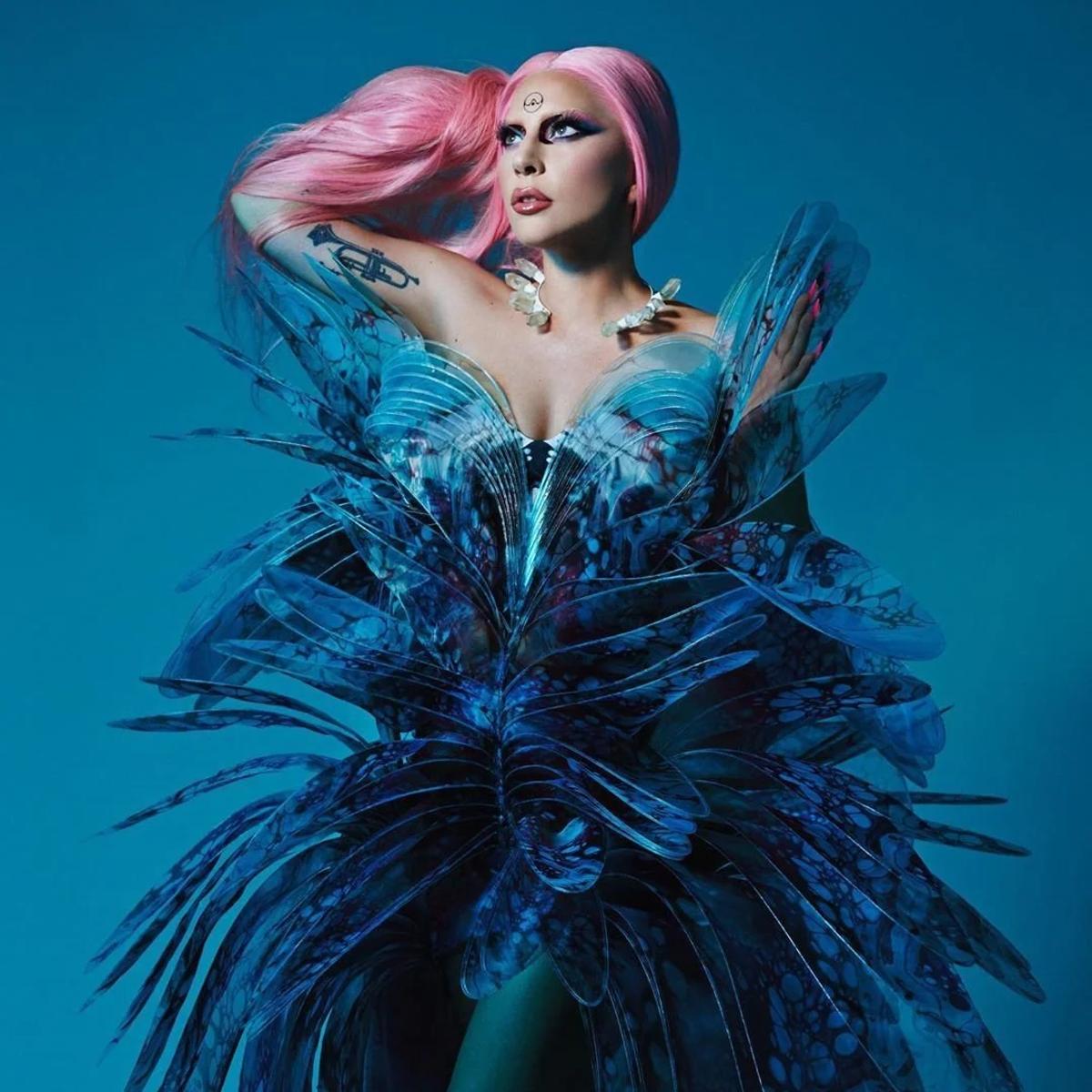 Lady Gaga wearing Iris van Herpen’s ‘Sensory Seas’ Couture.