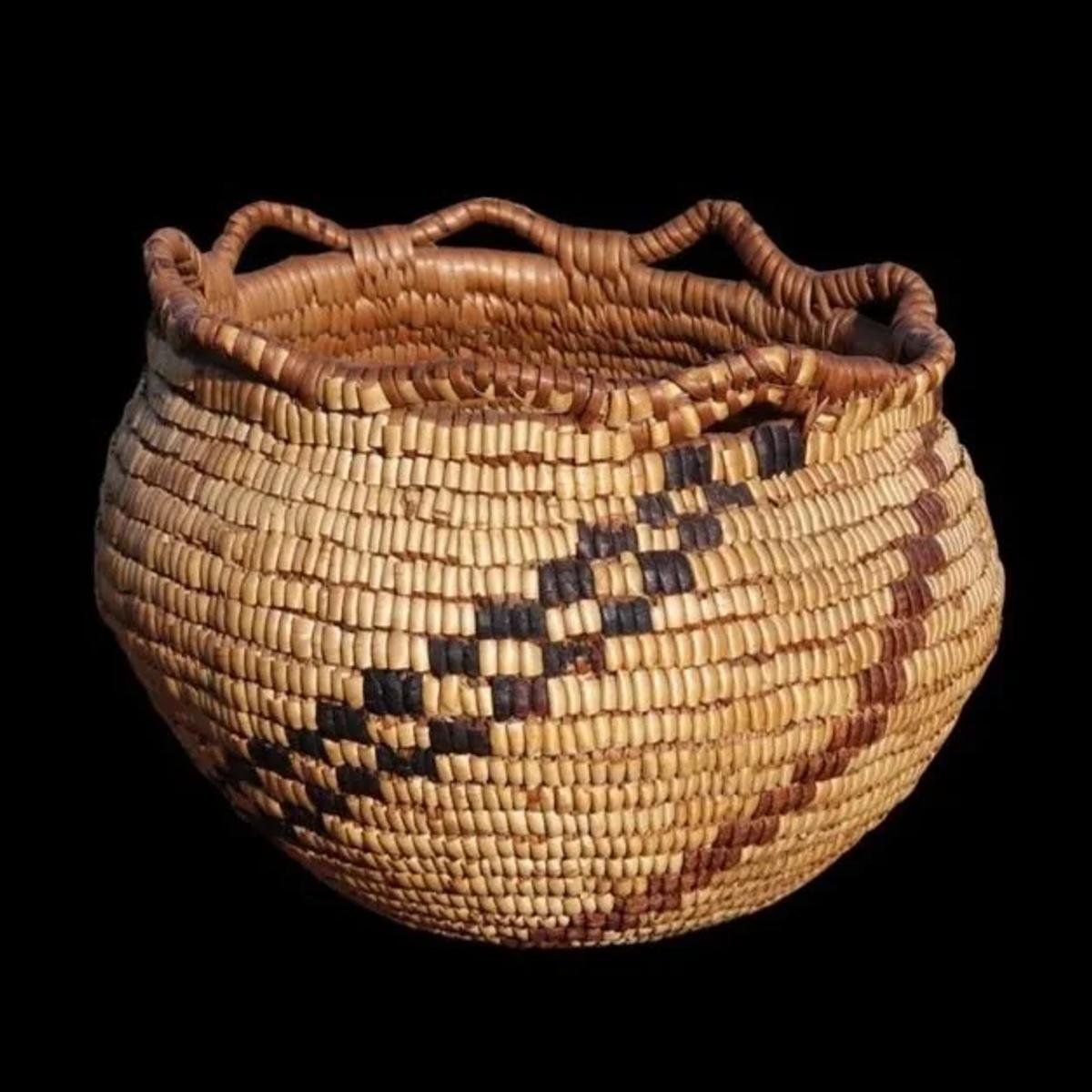 Utility and Sacredness Rejoined: Indigenous traditions, exemplified by this Klickitat woven basket, remind us that P.L.C.F.A. is a return, a rejoining of function and spiritual narrative that industrial modernity wrongly divided.