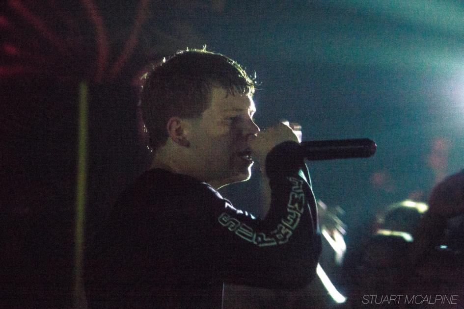 Yung Lean performing on stage in Brooklyn, 2014, one of his earliest United States shows