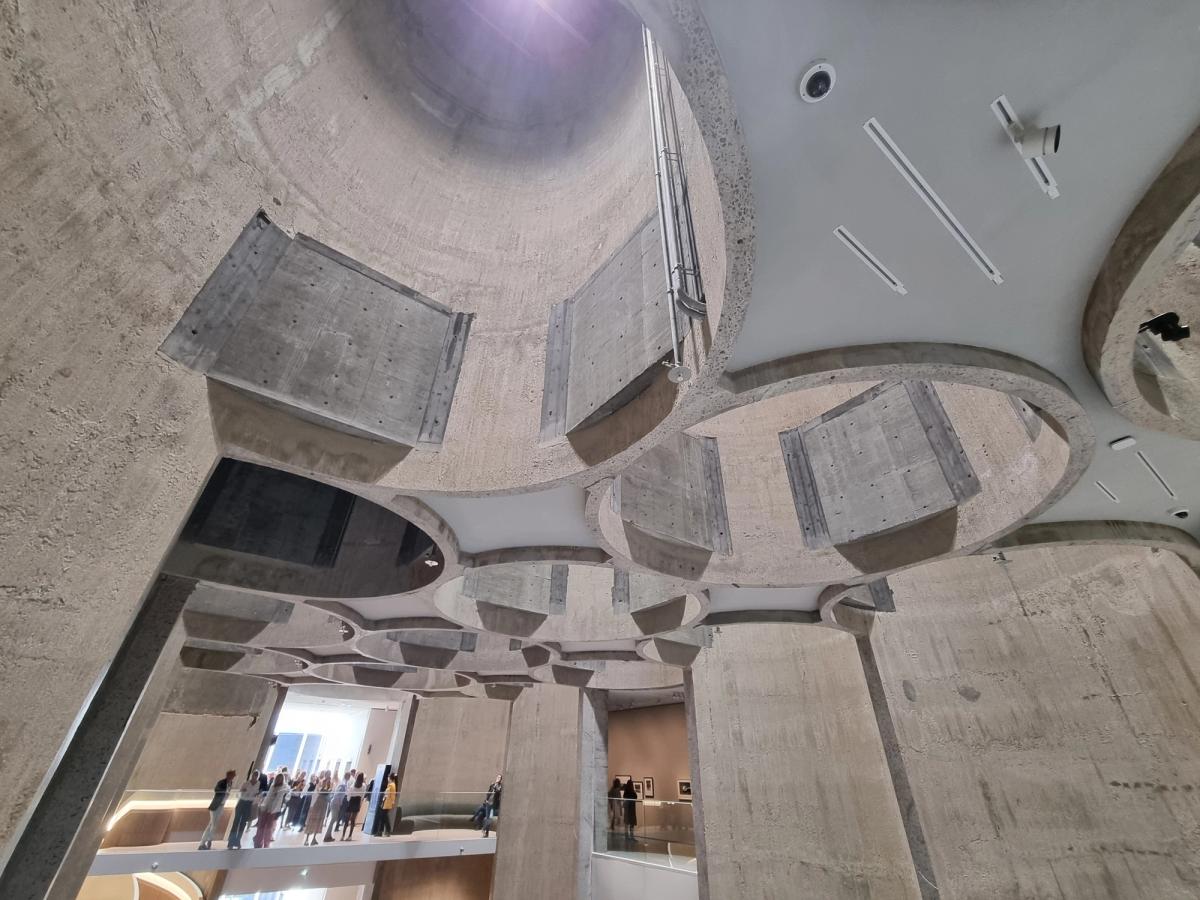 Kunstsilo Kristiansand Norway second exterior view of the converted concrete grain silo from the waterfront