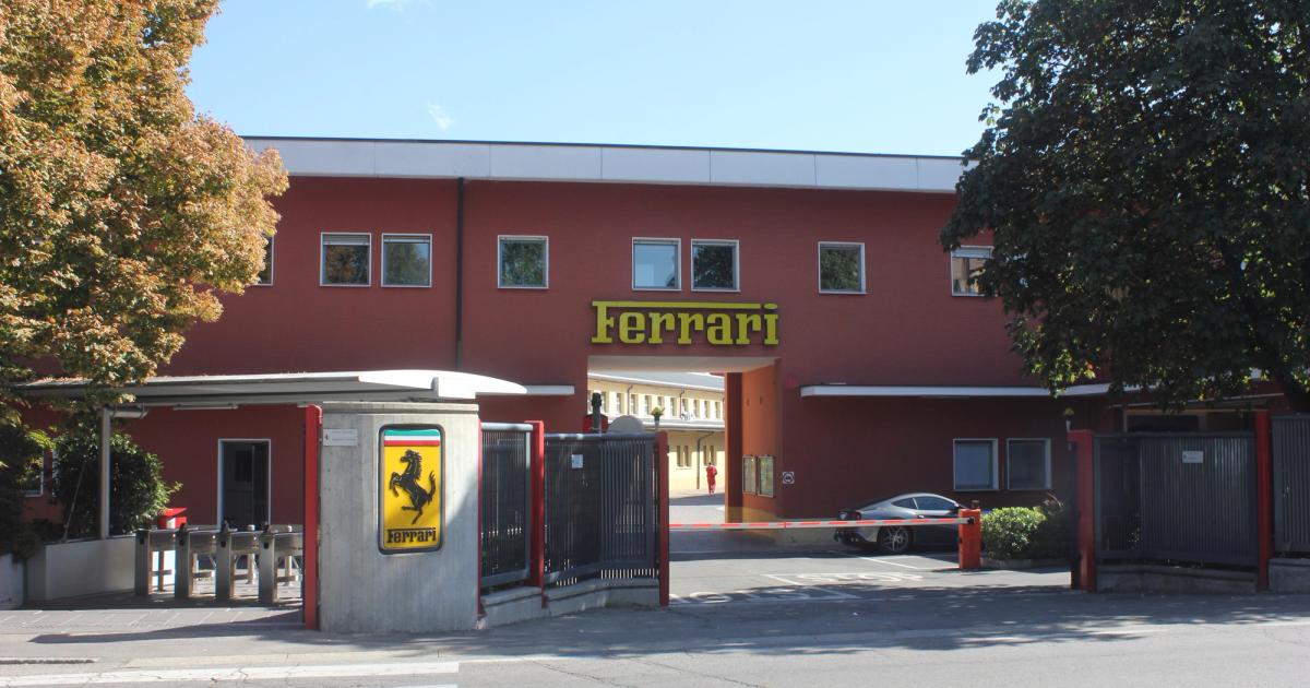 The Ferrari factory at Maranello, Modena, the marque's historic home of combustion engineering