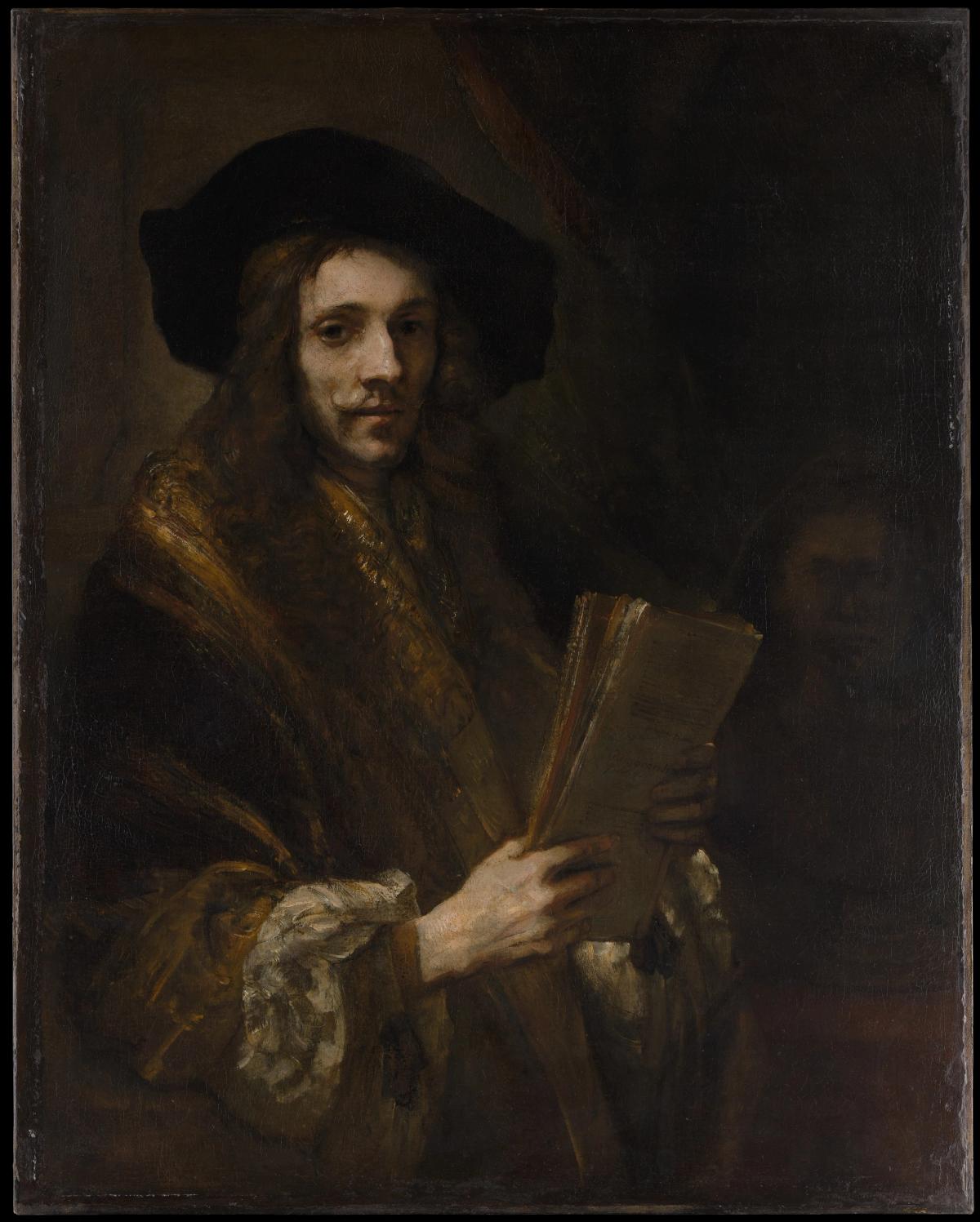 Portrait of a Man known as The Auctioneer, oil painting attributed to Rembrandt, circa 1658 to 1662, Metropolitan Museum of Art