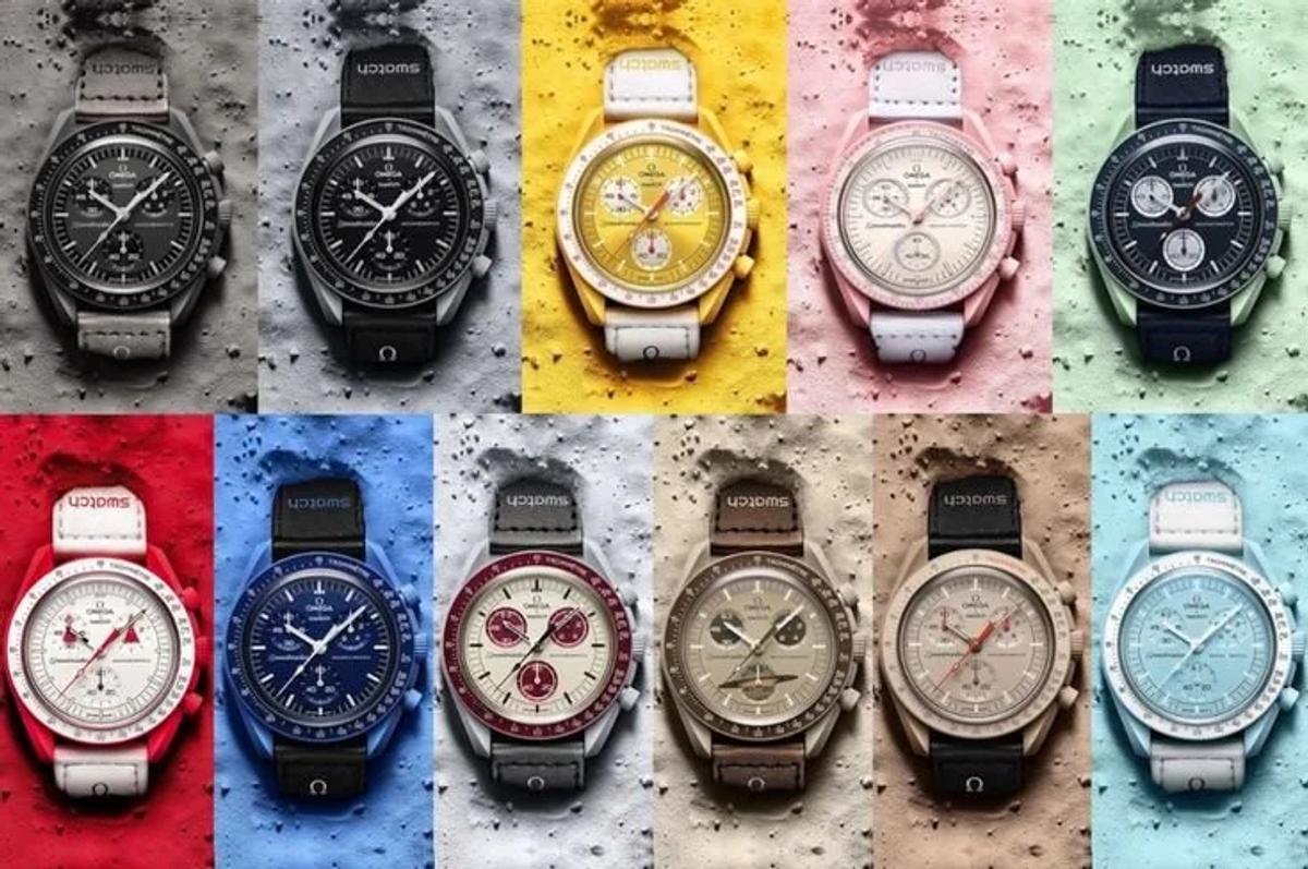 The Artification Playbook: The MoonSwatch collection serves as the structural prototype for the Royal Pop, demonstrating how Aura Transaction and material reduction generate massive cultural accessibility.
