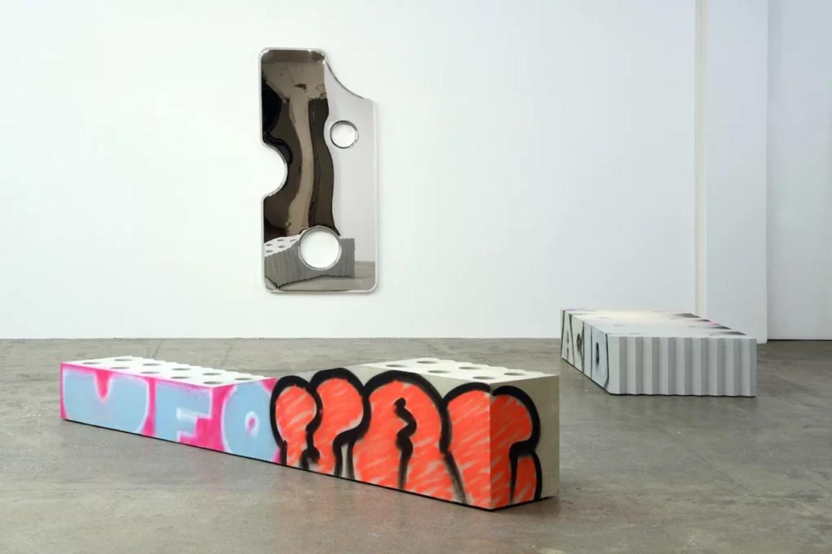 Installation view exploring the language of Post-Luxury Conceptual Functional Art (PLCFA), where industrial form, urban expression, and utilitarian function intersect to redefine value as conceptual rather than material.