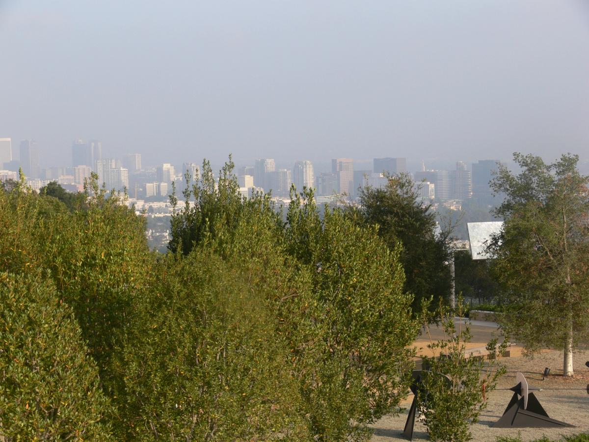 The Getty Center complex in Los Angeles viewed from the Getty Research Institute, which acquired Betye Saar's archive in September 2018 as the inaugural acquisition of its African American Art History Initiative