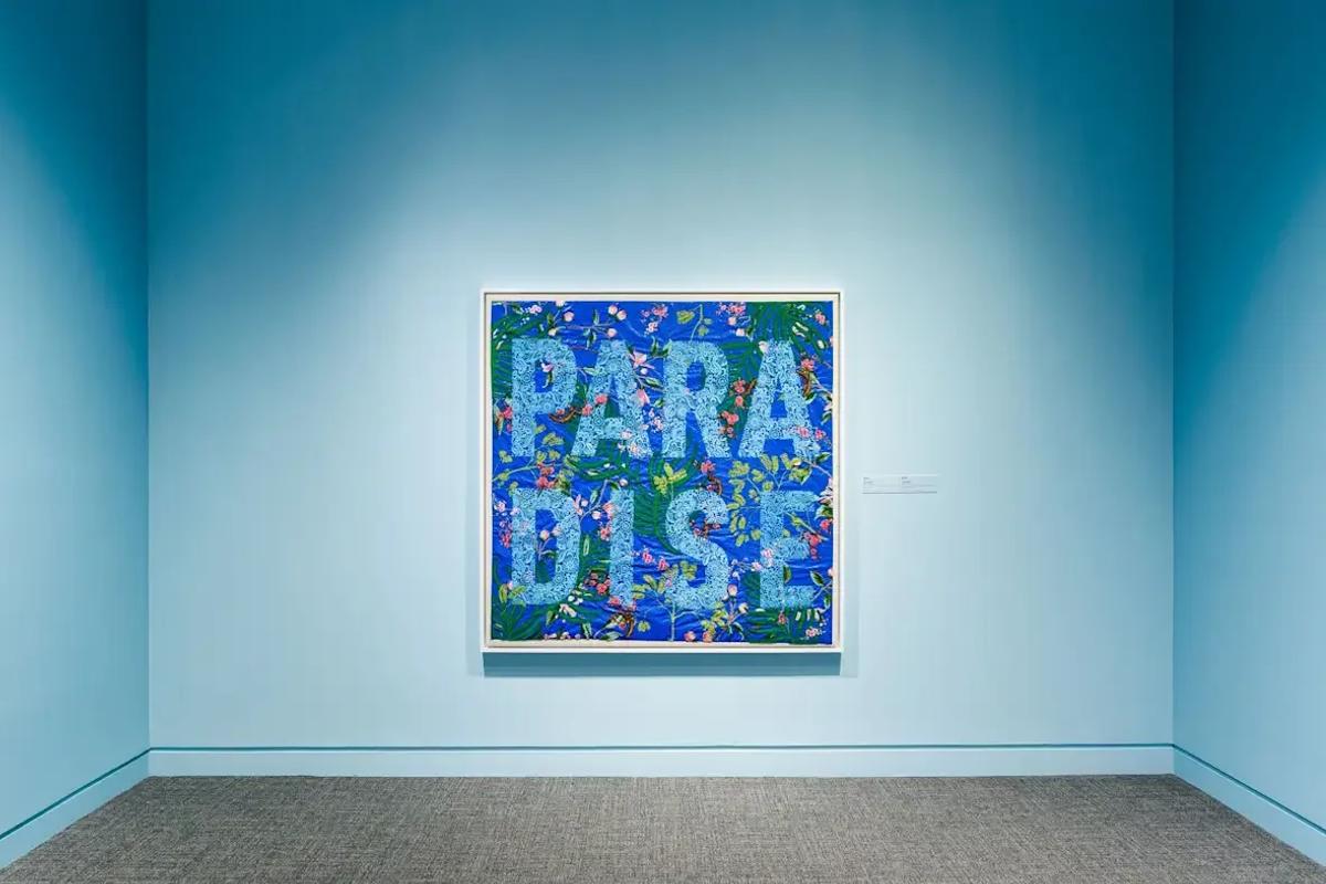 The Apex of Political Capital. The final, meticulously crafted artwork demonstrates the successful transformation of scarred industrial tarps into banners of cultural resilience. This piece is a product of the artist's structural and documented commitment to direct social remittance, guaranteeing the material carries an enduring functional obligation that transcends exchange value and validates the Very High Anti-Commodity Commitment (ACC) metric.