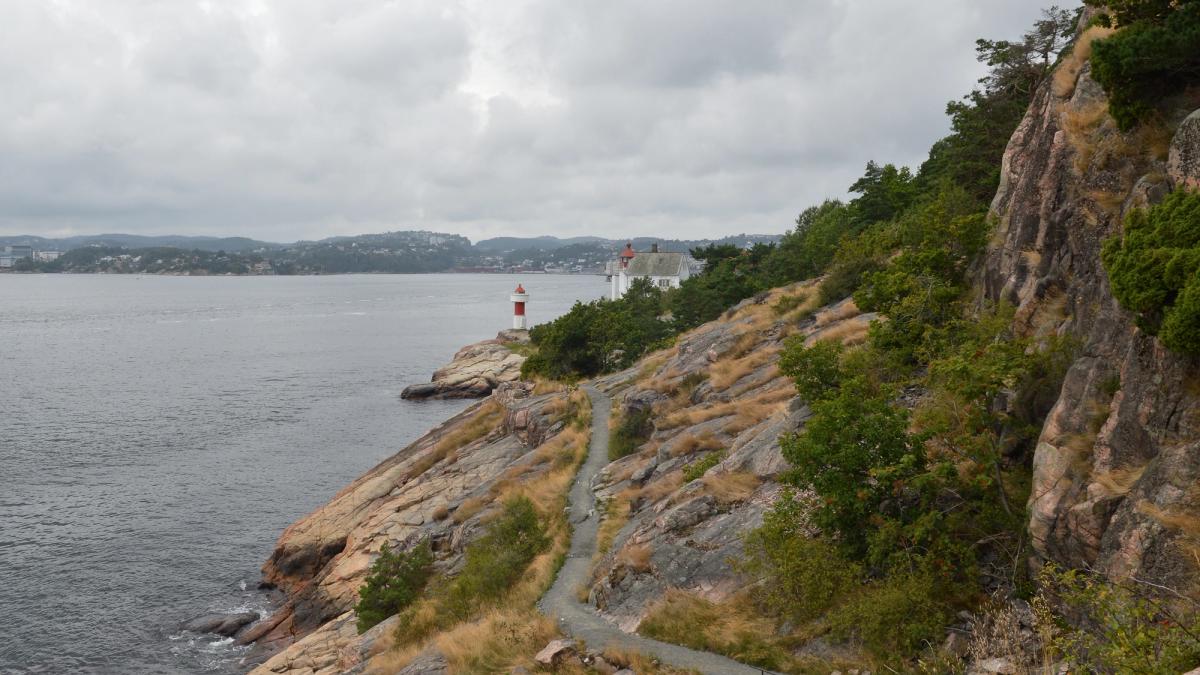 Odderøya peninsula Kristiansand Norway waterfront site of Kunstsilo panoramic view