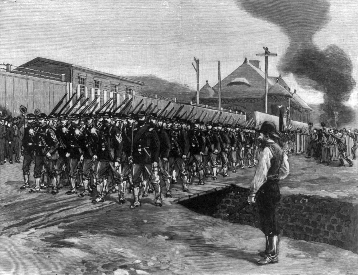 The violent reality behind aesthetic neutrality: an 1892 Harper’s Weekly engraving documenting the arrival of the state militia to break the Homestead Strike. By deploying private mercenaries and state power to ruthlessly crush his own labor force, Henry Clay Frick generated the industrial surplus that built his residential fortress at 1 East 70th Street. Making the very architecture of the Cruise 2027 show an artifact of state-sanctioned capital extraction.