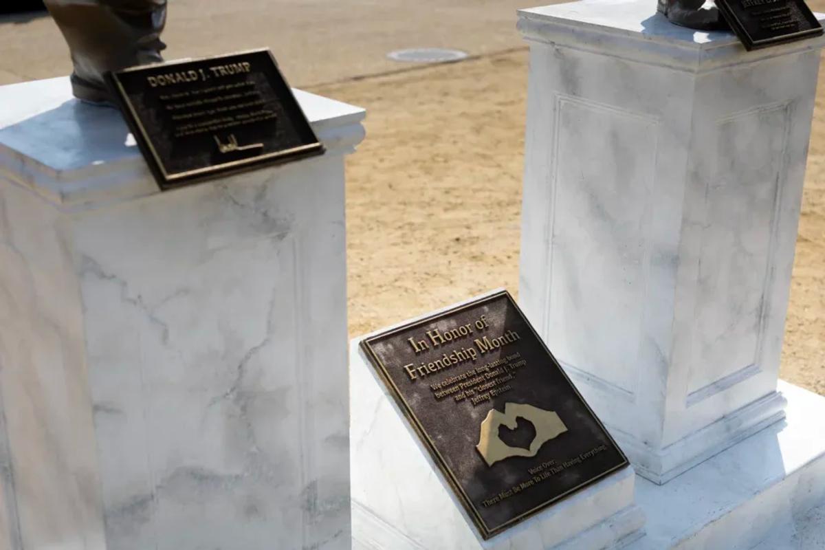 A detail shot of the plaques from Best Friends Forever , illustrating the hybrid of sculpture and documentary reference through integrated textual evidence and a central