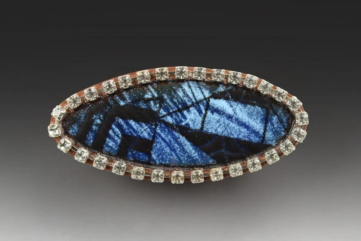  A brooch by Robert Ebendorf, a seminal figure in the studio jewelry movement. His work validates the PLCFA thesis by trading conventional 