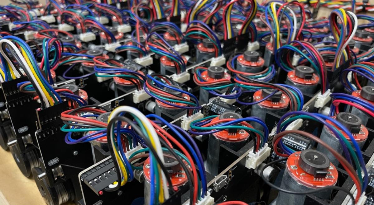  Proprioceptive Architecture: A close-up view of a distributed micro-actuator network designed to calculate active engagement and enforce material transformation. 