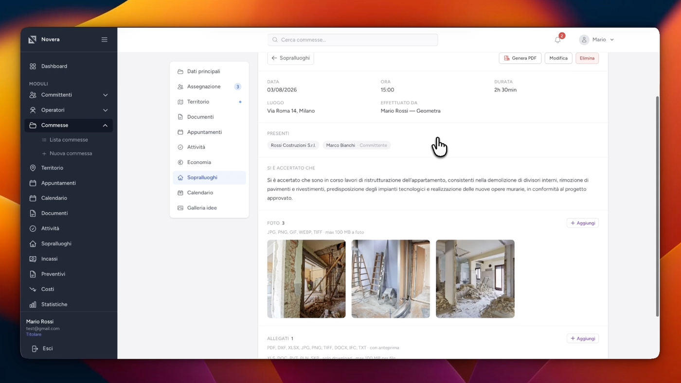 Sopralluoghi digitali: compilare il verbale direttamente in cantiere