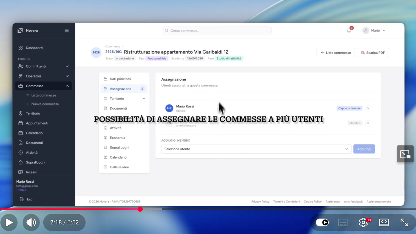 Cos'è Novera: il gestionale per studi tecnici italiani