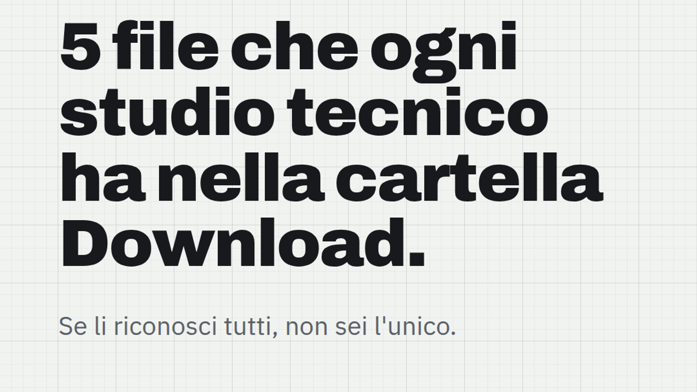 5 file che ogni studio tecnico ha nella cartella Download