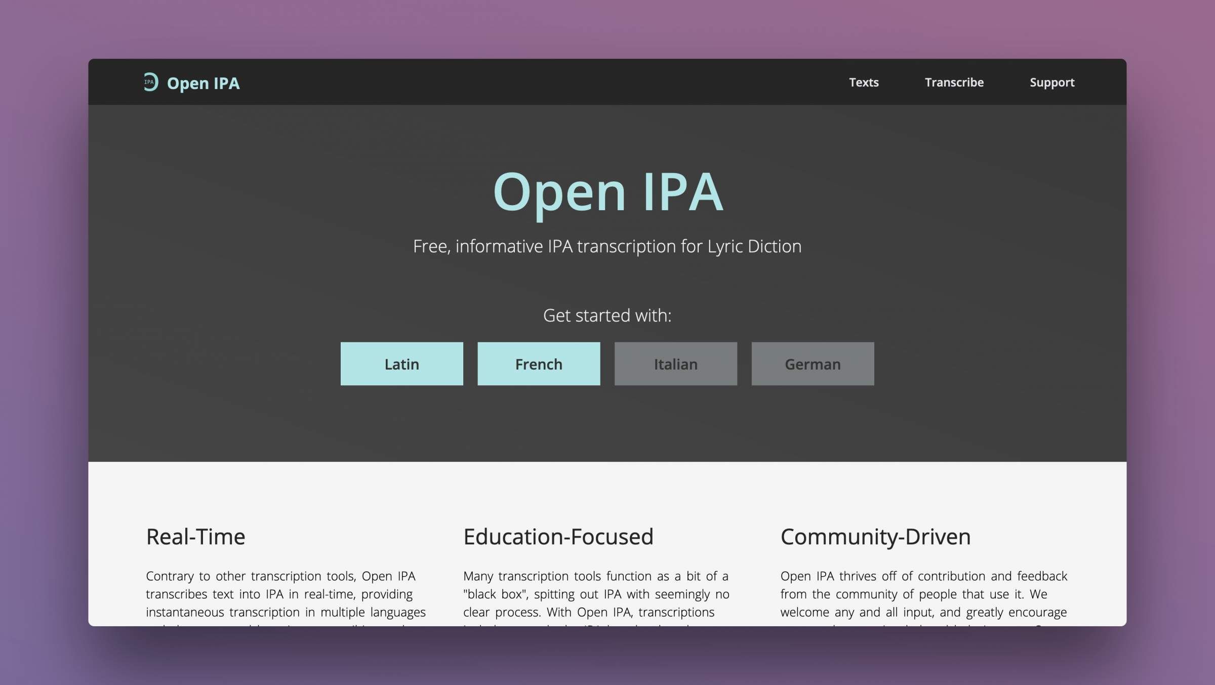 Screenshot of Open IPA