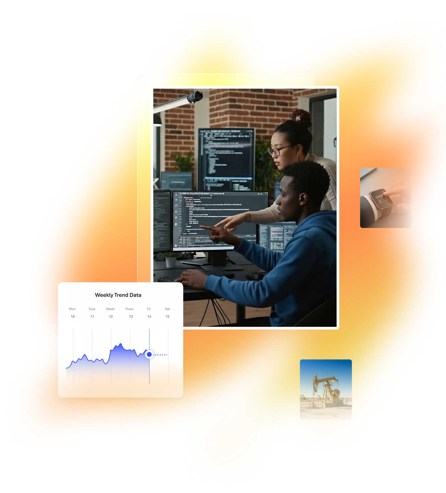 people looking at computers