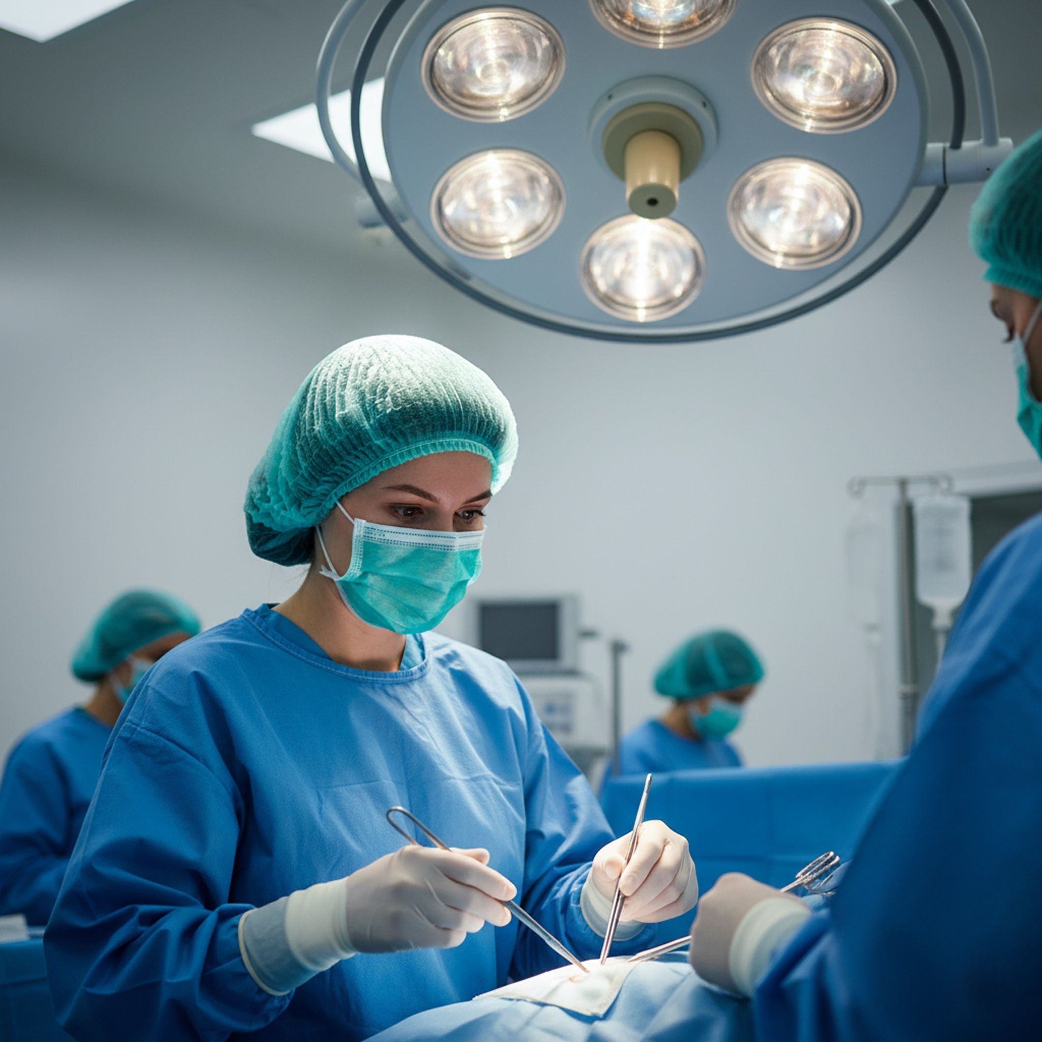 doctors on a surgery procedure