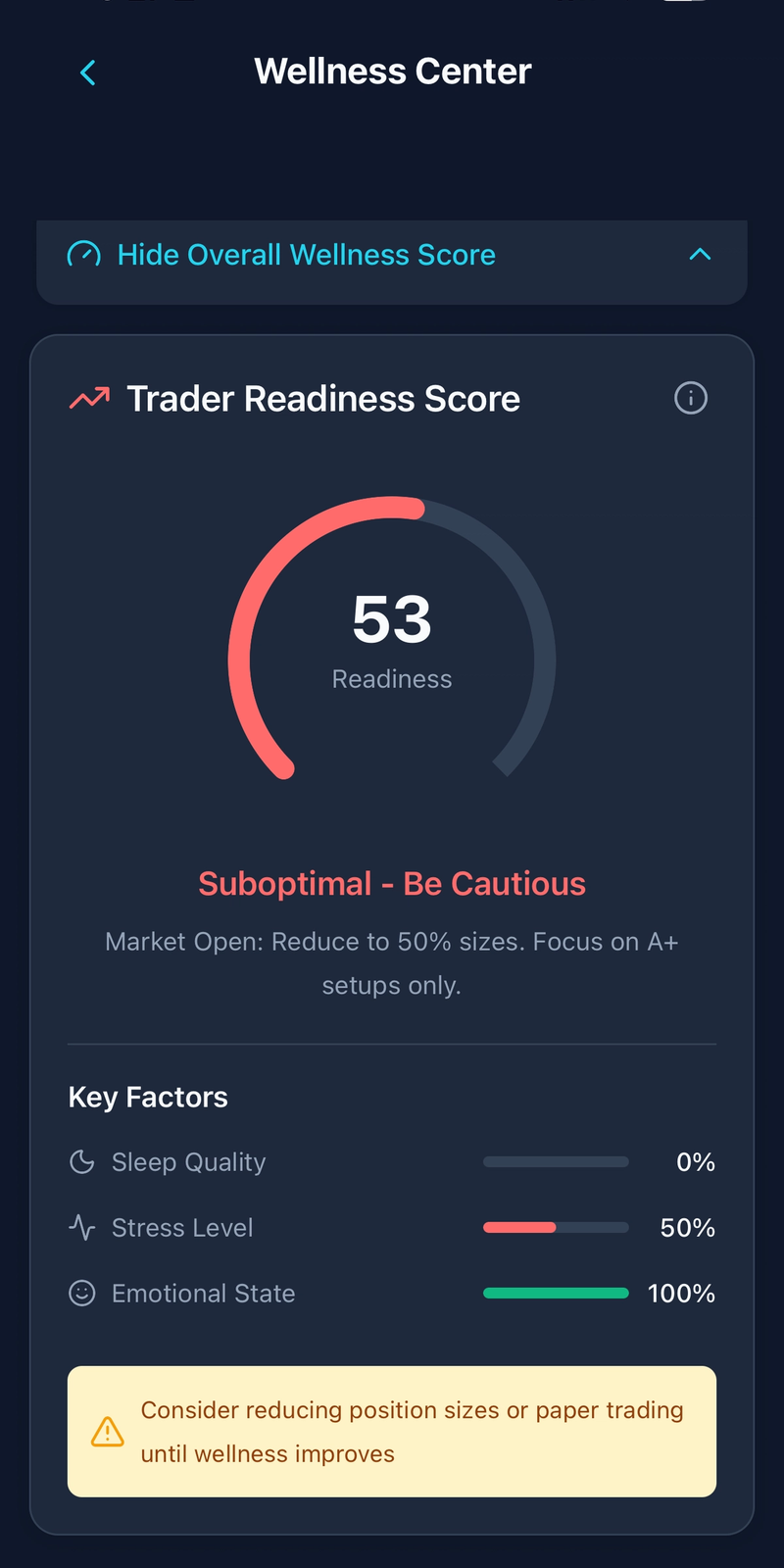 App screen
