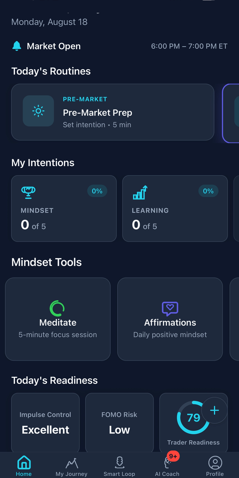 App screen