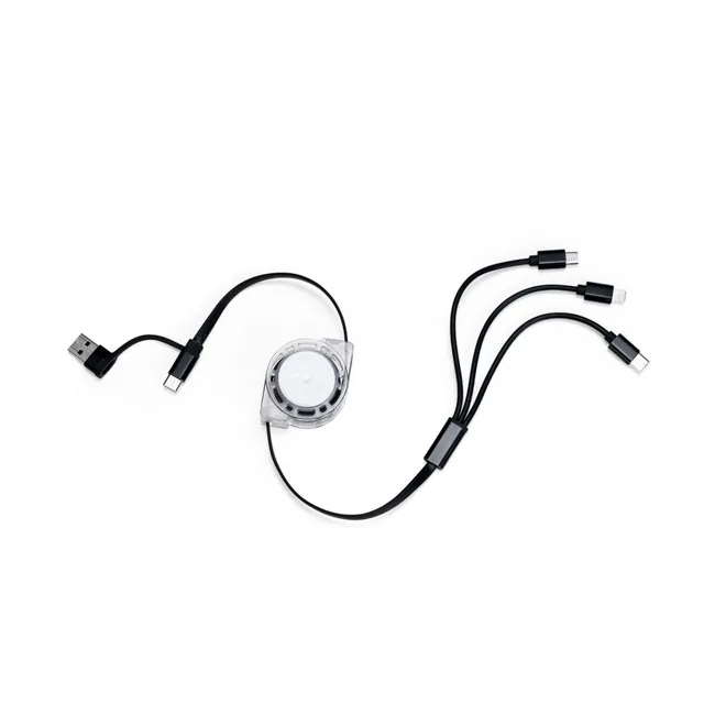 Cabo 3 em 1 com Adaptador