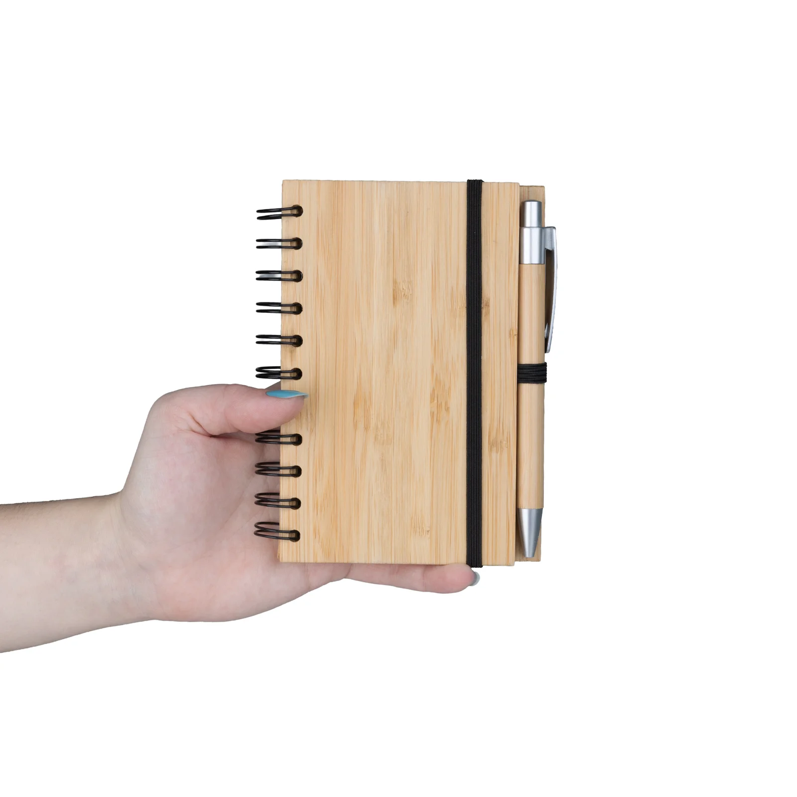 Caderno A6 em Bambu