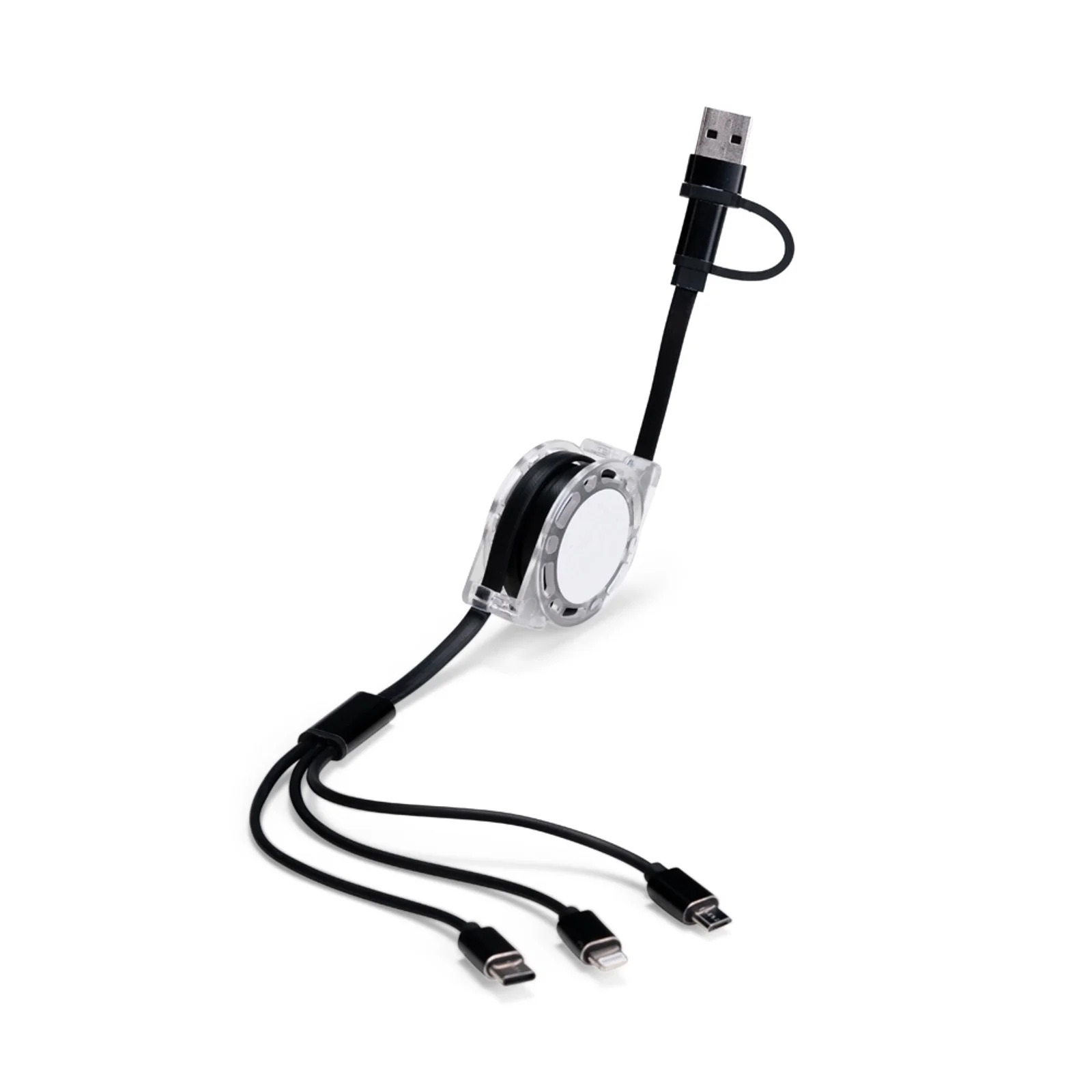 Cabo 3 em 1 com Adaptador