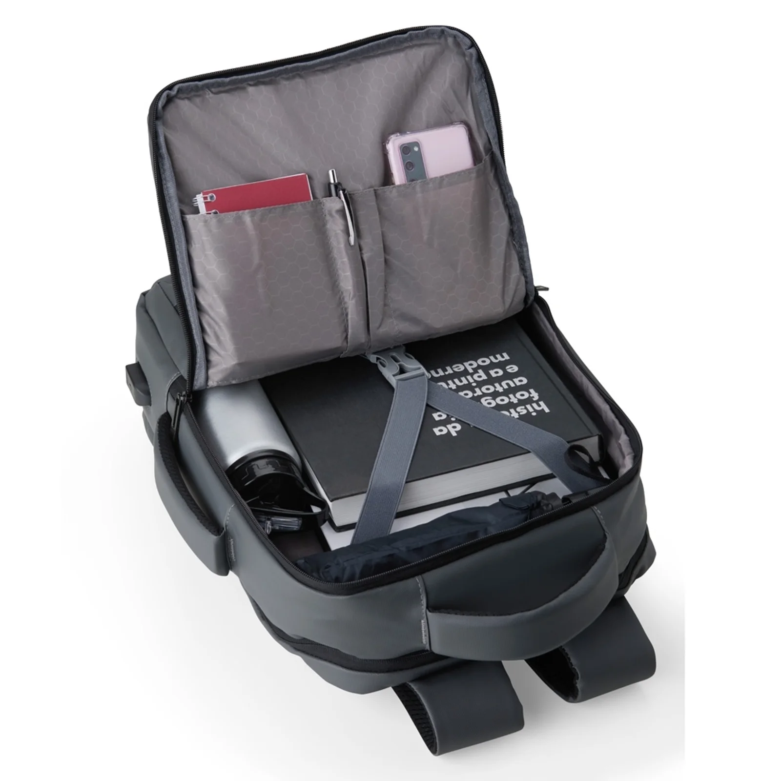 Mochila Couro Sintético USB 25L