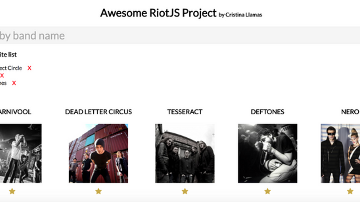 RiotJS project