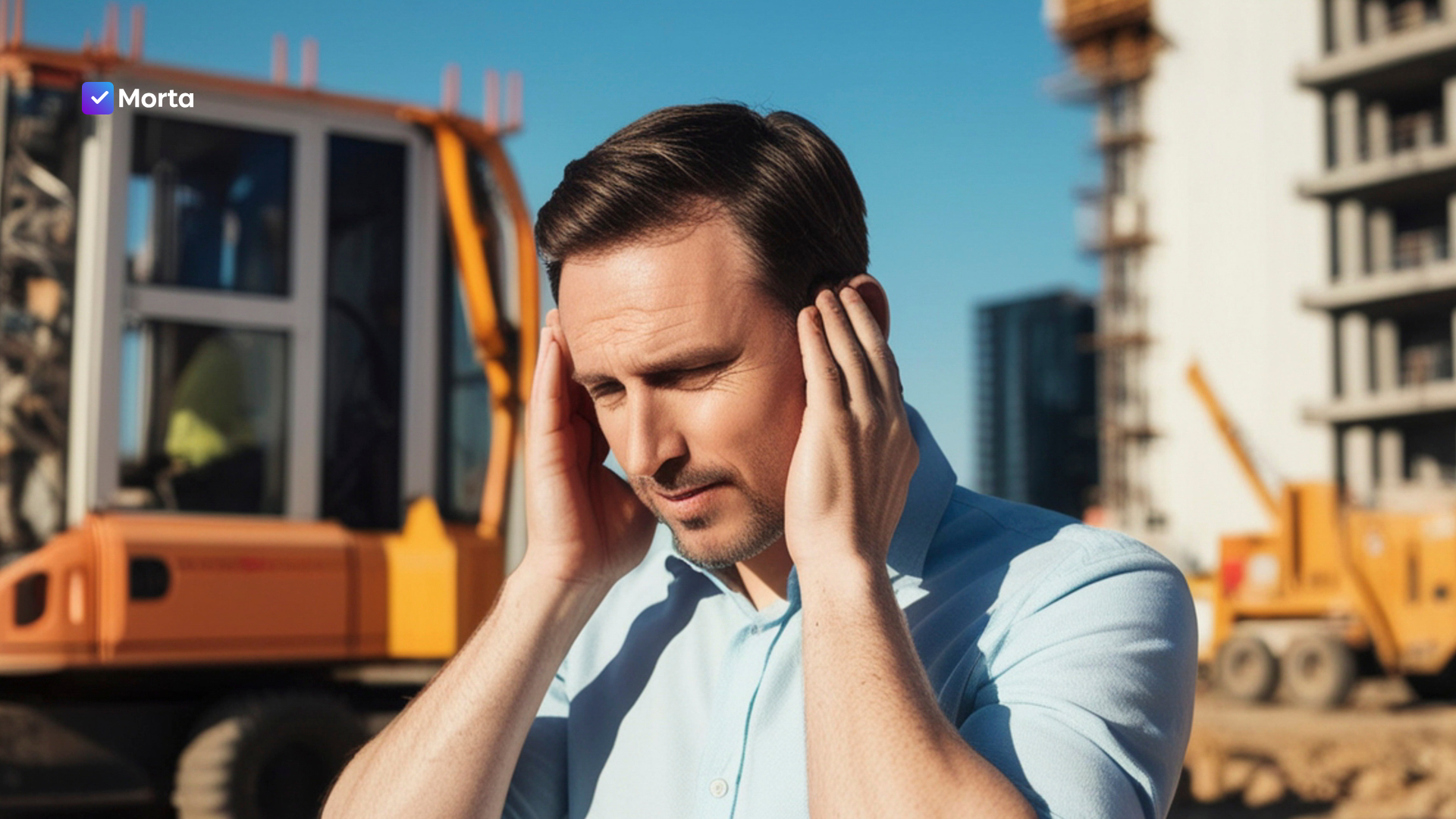 how to deal with construction site noise, construction site noise, noisy construction site, software for property developers, property development software, morta.com, morta, morta software