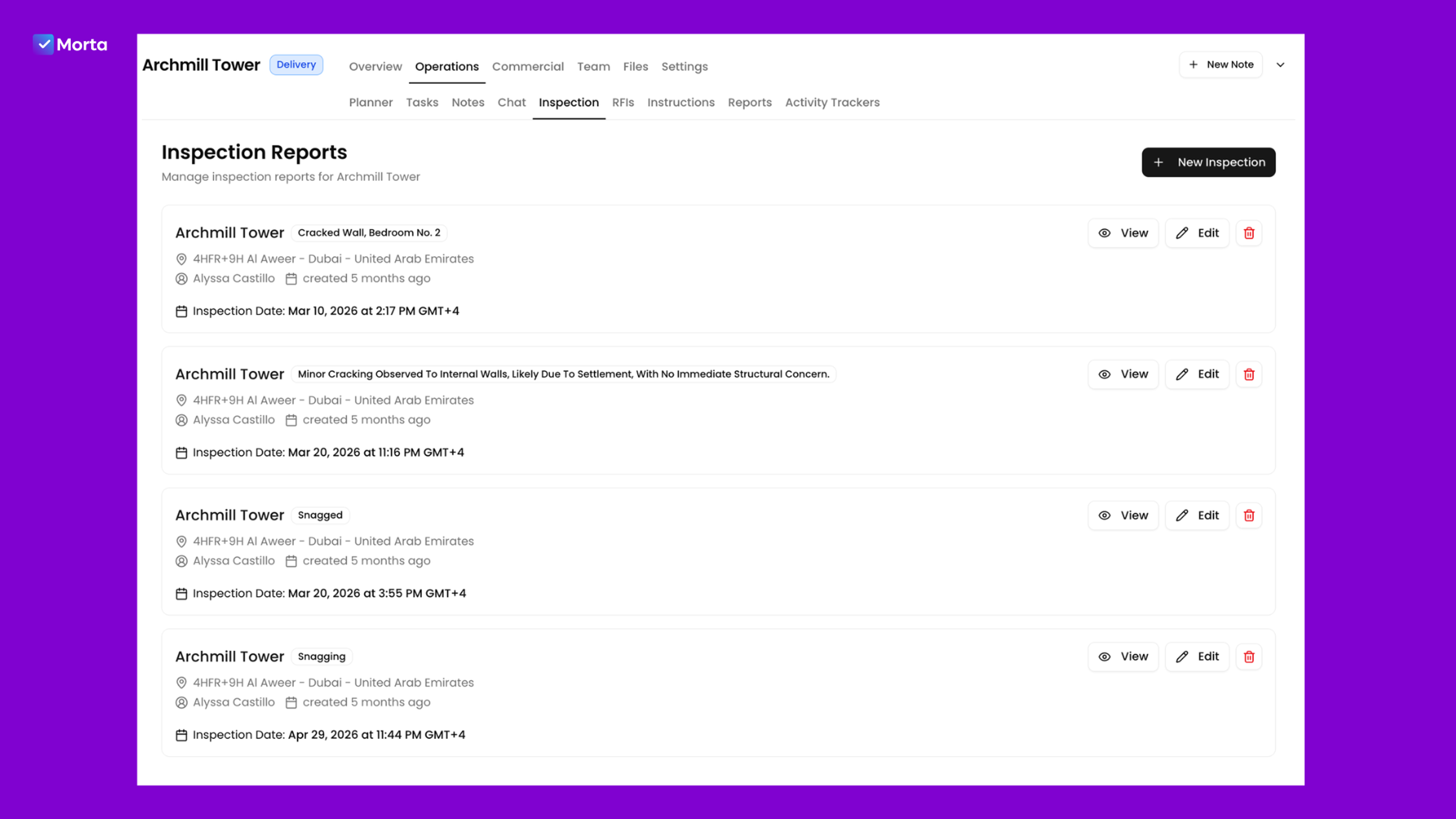 best property inspections software, property inspection, inspect a property, property inspections, property inspection reports, software for property developers, property development software, morta.com, morta, morta software