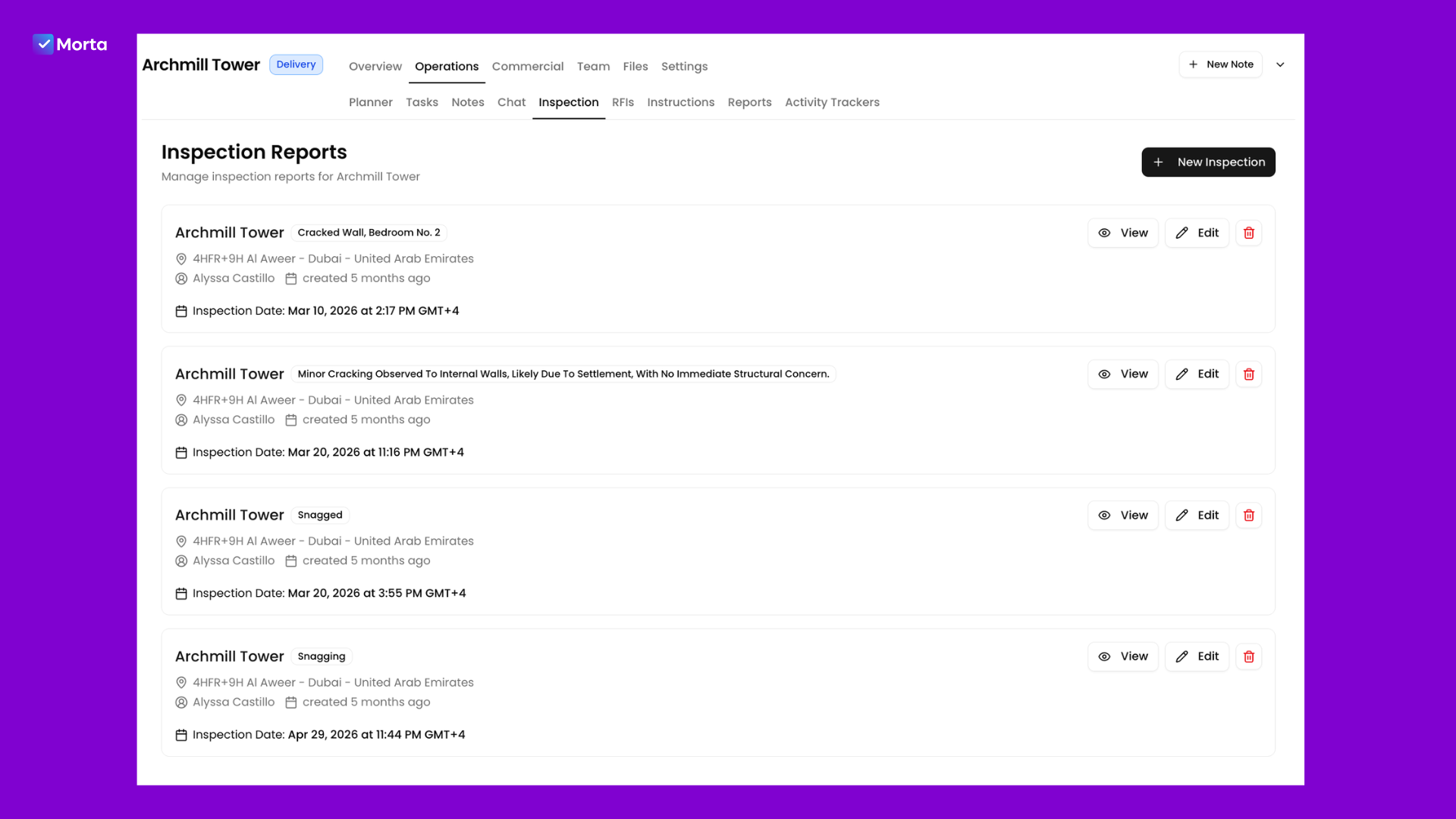 best property inspections software, property inspection, inspect a property, property inspections, property inspection reports, software for property developers, property development software, morta.com, morta, morta software