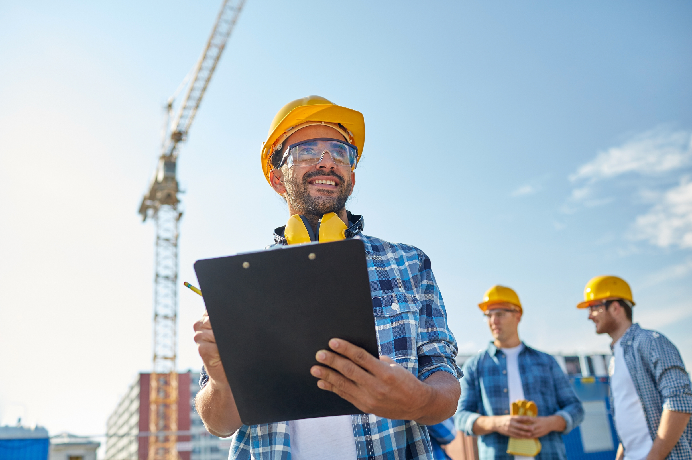 Site supervisor on a construction project