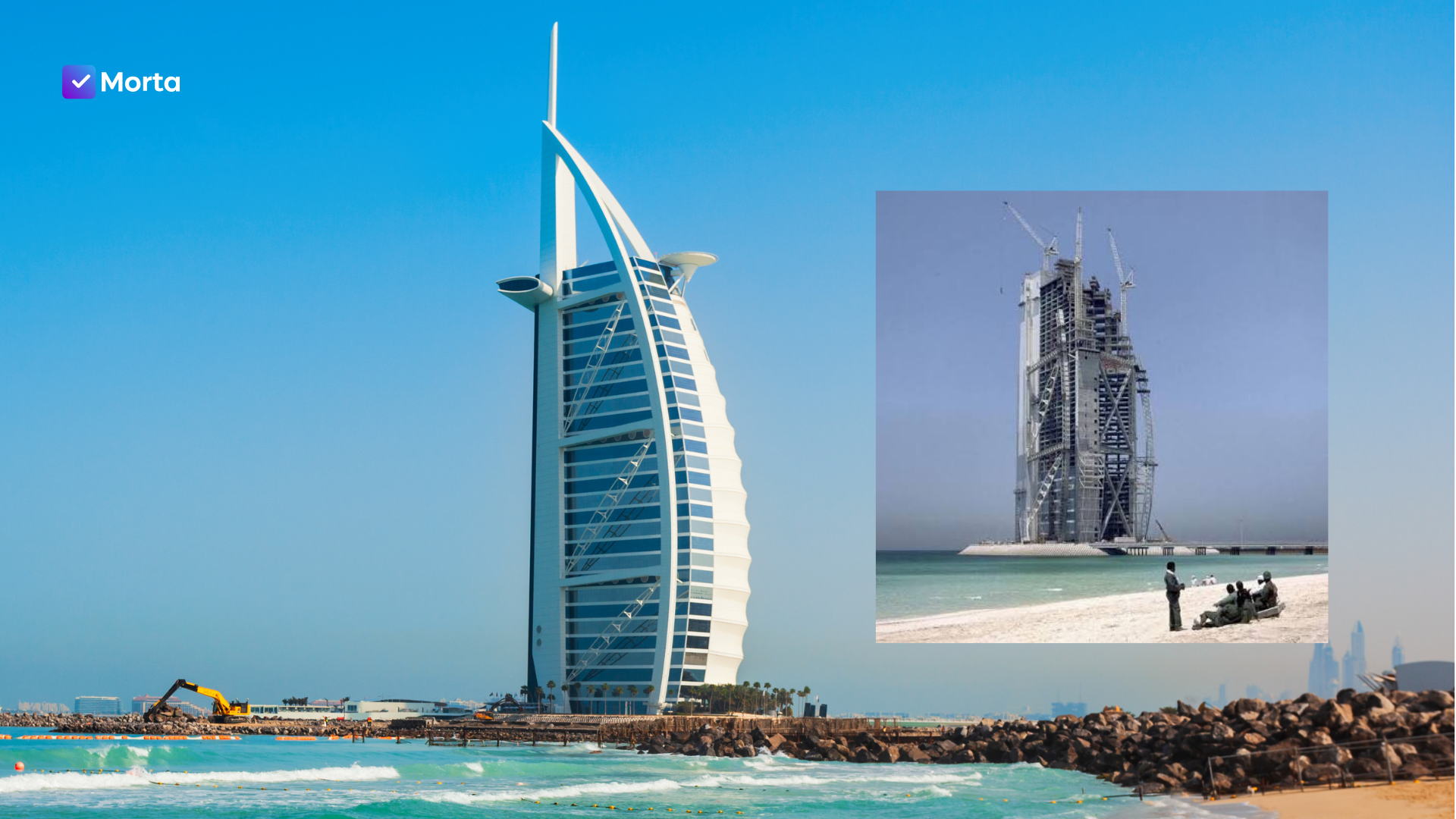 burj al arab building cost, burj al arab cost to build, how much did it cost to build burj al arab, burj al arab construction cost, burj al arab hotel construction cost, software for property developers, property development software, morta.com, morta, morta software